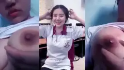 SM4 Cantik Remas Toket Gede Keluar Susu